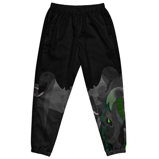 Charcoal Black Pharaoh Forest Green Track Pants (Men's)