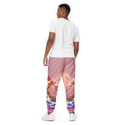 Mauve "Blissful  Dragon" Track Pants (Men)