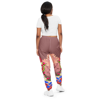 Chocolate Mauve "Blissful Dragon" Track Pants (Women)