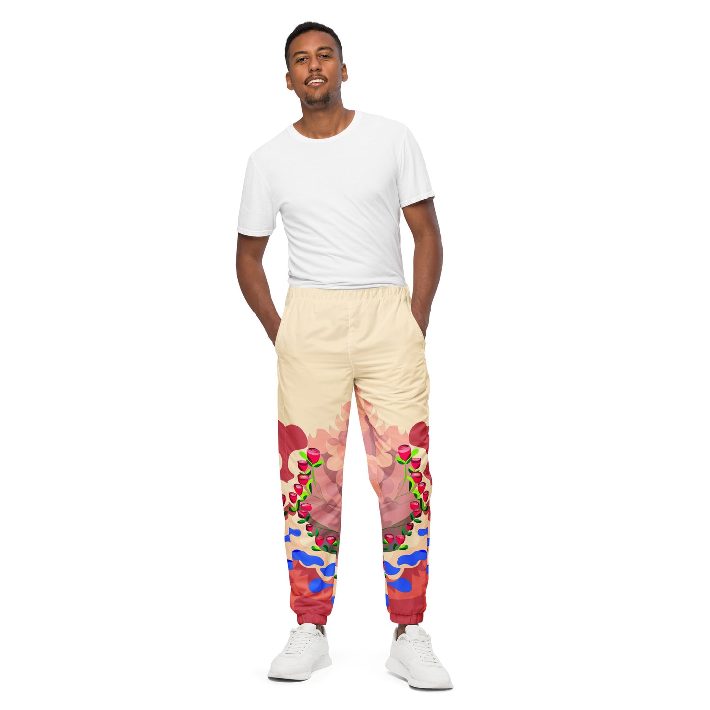 Creamy "Blissful Dragon" Track Pants (Men)