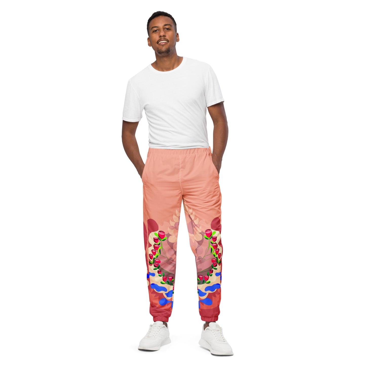 Pinky Mauve"Blissful Dragon" Track Pants (Men)