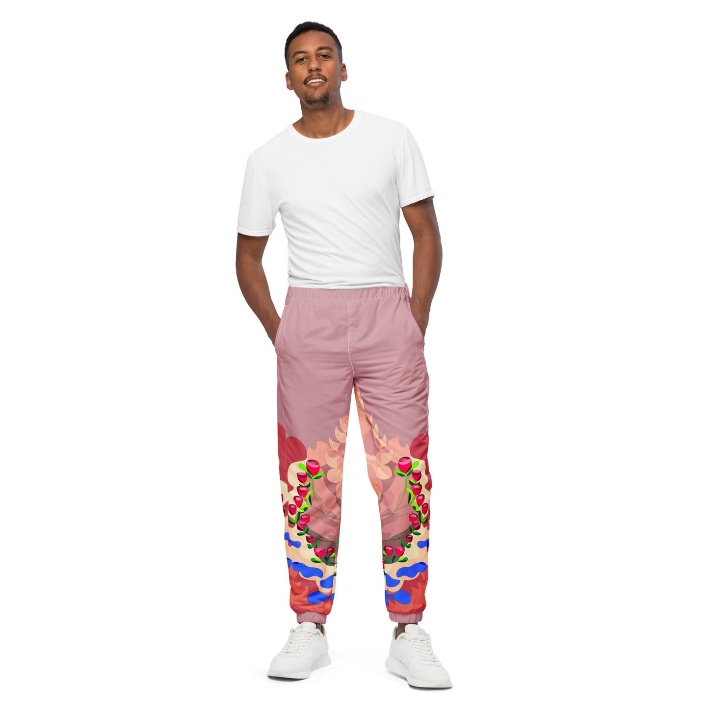 Mauve "Blissful  Dragon" Track Pants (Men)