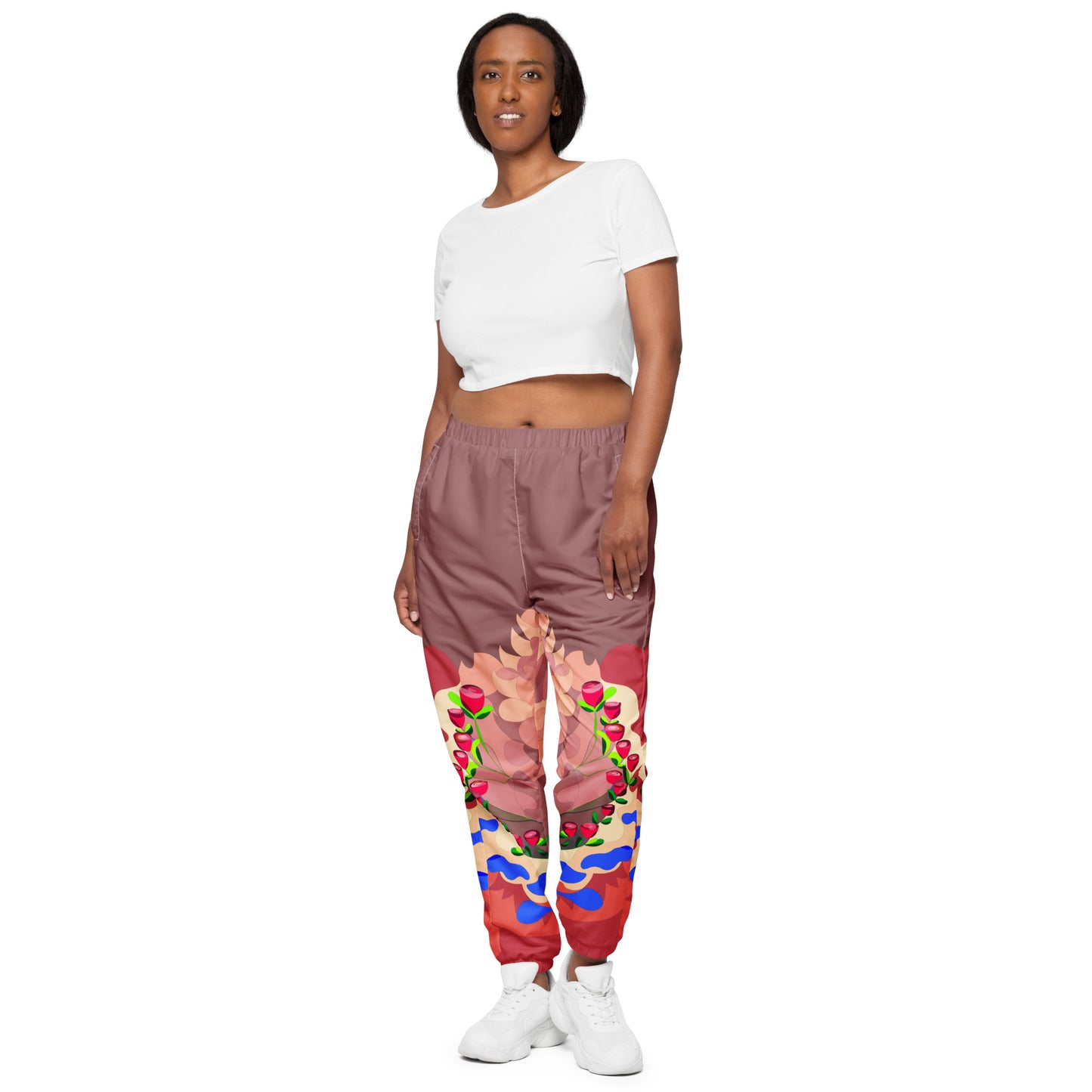 Chocolate Mauve "Blissful Dragon" Track Pants (Women)