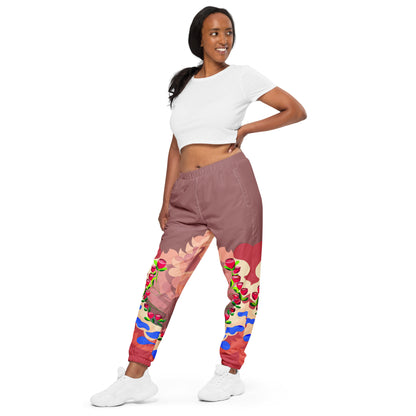 Chocolate Mauve "Blissful Dragon" Track Pants (Women)