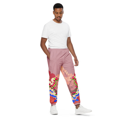 Mauve "Blissful  Dragon" Track Pants (Men)