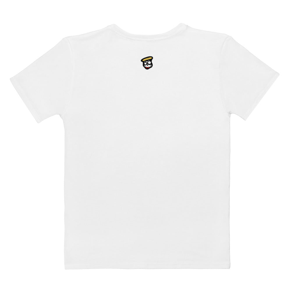 Sweet Finesse White with Black Accent Women's T-shirt (White)