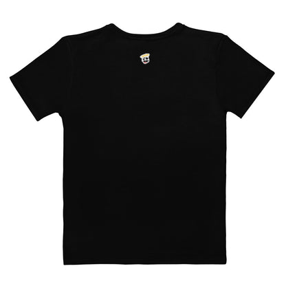 Pharaoh Dual Letter Black with White Accent Women's T-Shirt (Black)