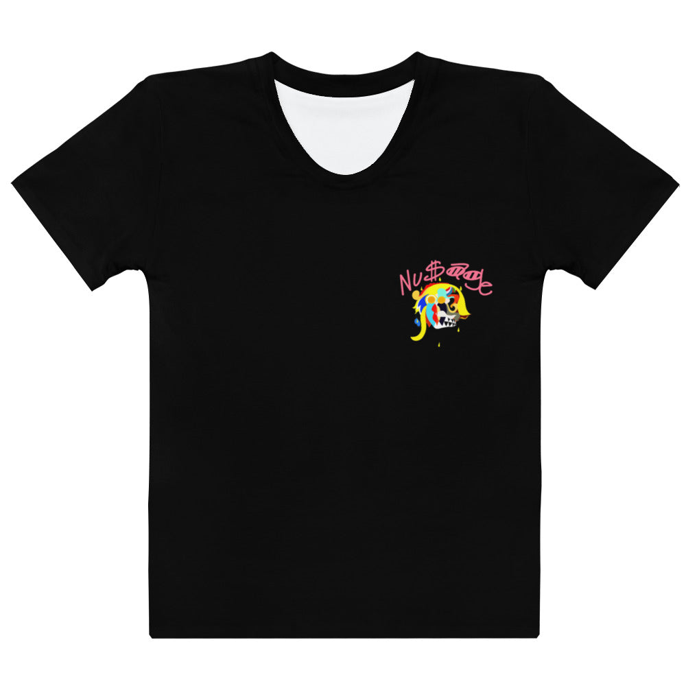 Pharaoh Cotton Candy Women's T-shirt (Black) (Plus)