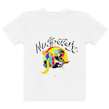 Sweet Finesse White with Black Accent Women's T-shirt (White)