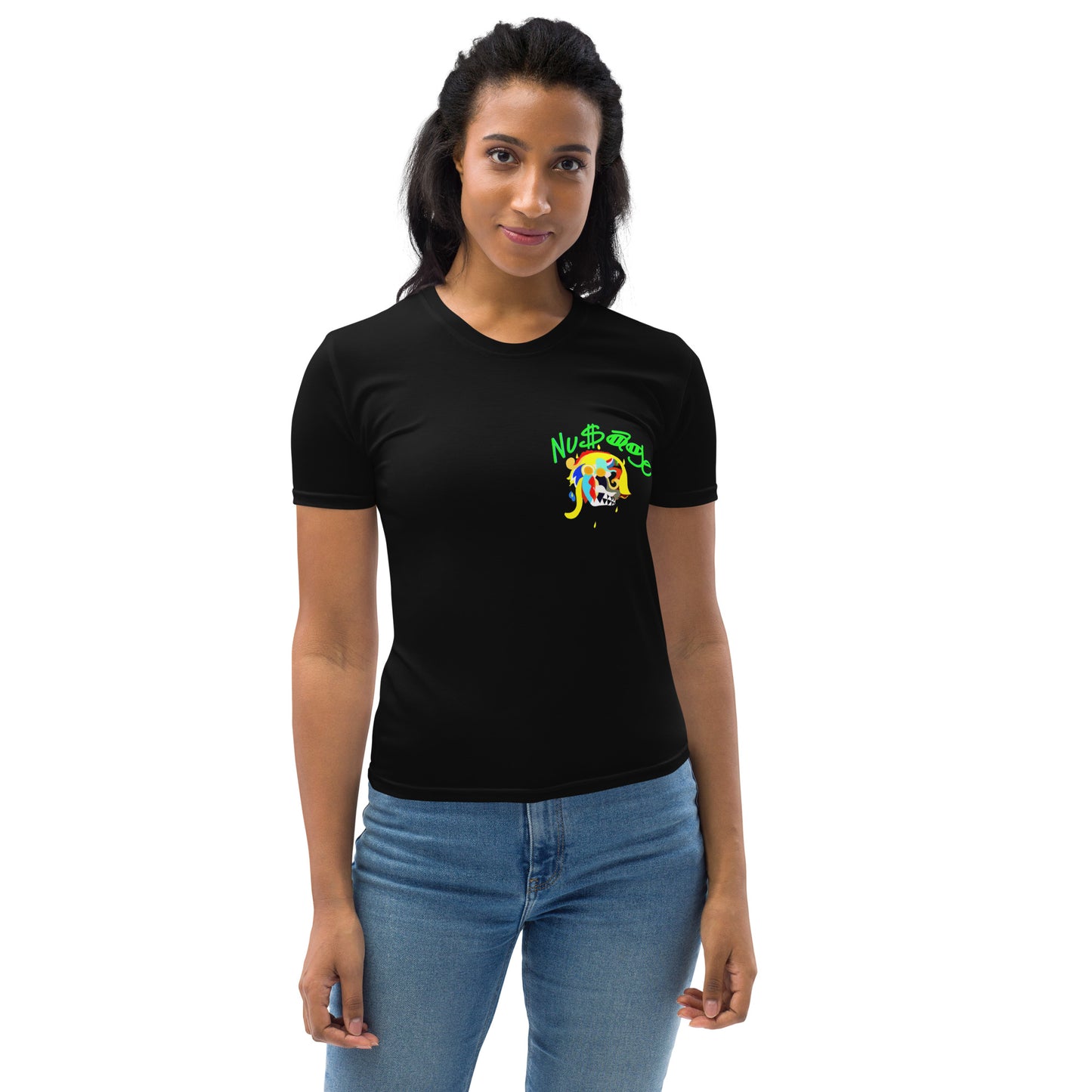 Pharaoh Neon Green Women's T-shirt (Black)