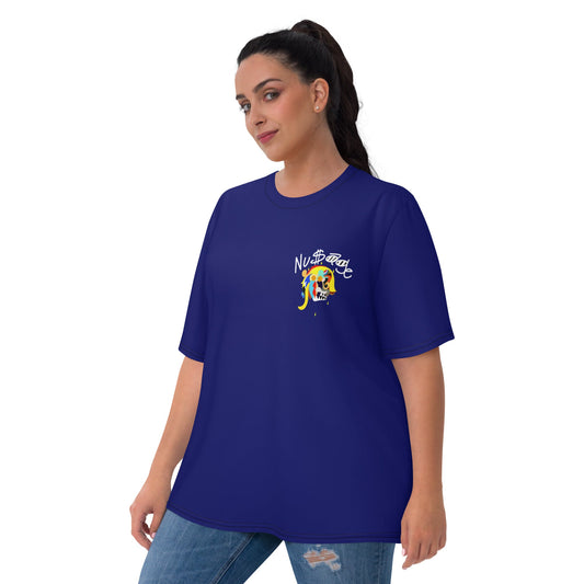 Pharaoh White Women's T-Shirt (Royal Blue) (Plus)