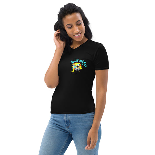 Pharaoh Sky Blue Women's T-shirt (Black)