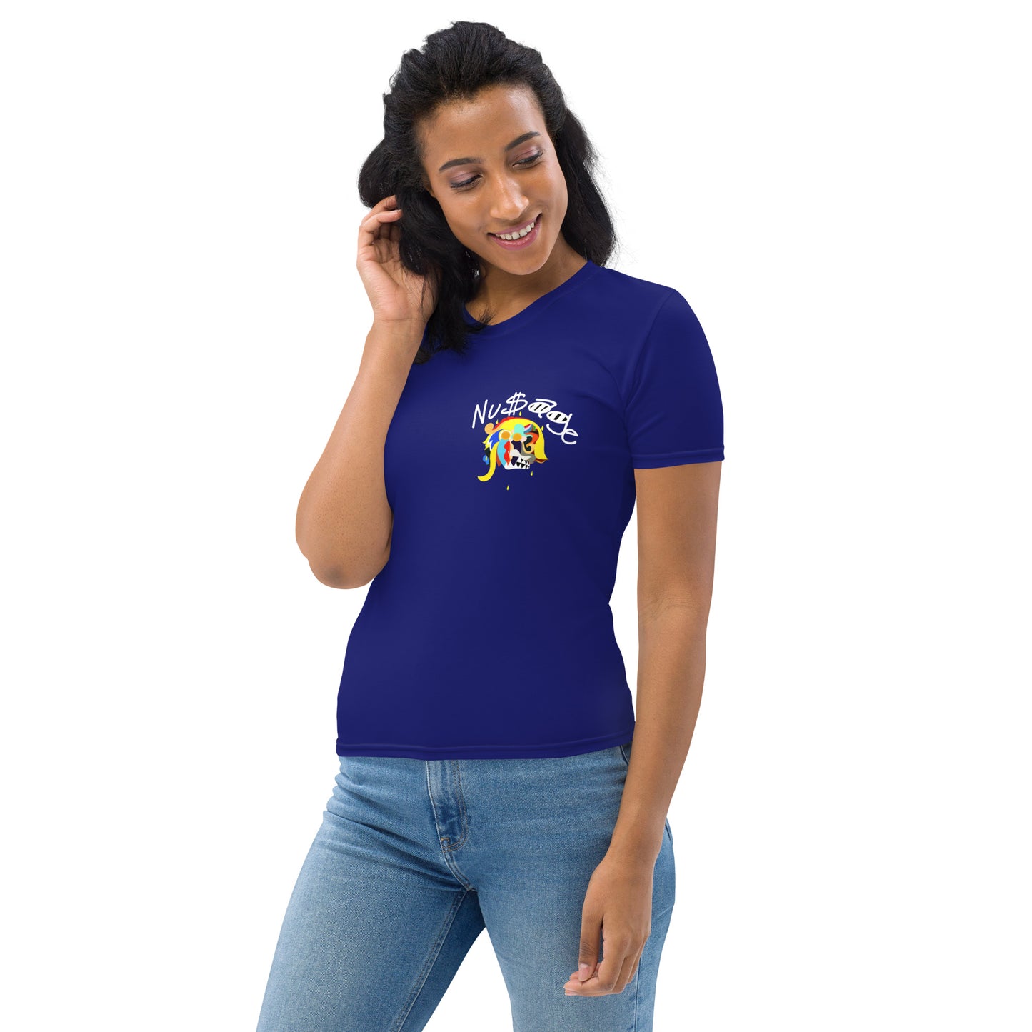 Pharaoh White Women's T-Shirt (Royal Blue)