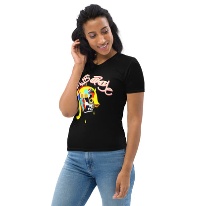 Pharaoh Cotton Candy Chest Women's T-shirt (Black)