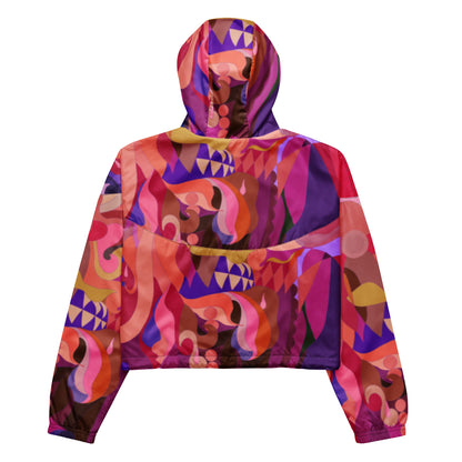 Purple "Jubilee" Cropped Windbreaker (Women’s)