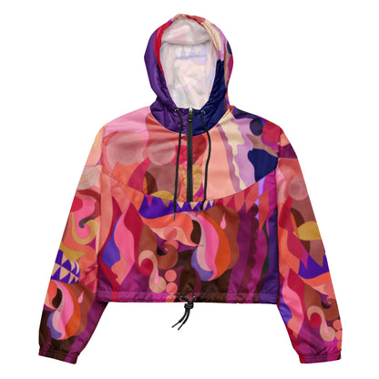 “Jubilee” Pinky Amazing Grace Cropped Windbreaker