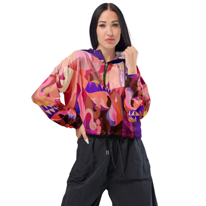 Pinky Amazing Grace “Jubilee” Cropped Windbreaker