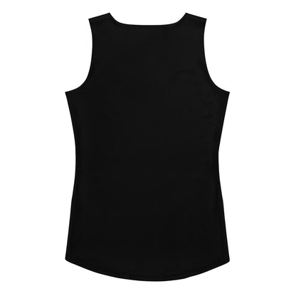 Black Tank Top Purple Logo