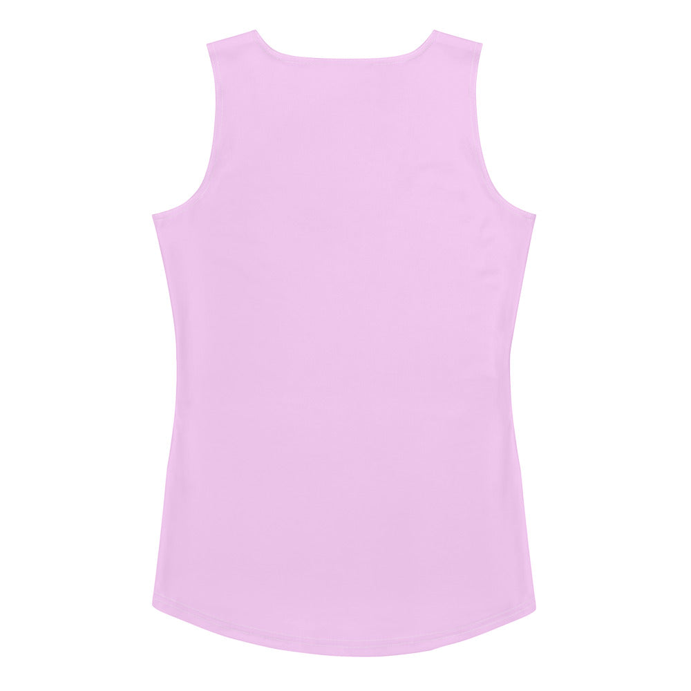 Swimming in Tulips Sweet Purple Tank Top Pink Logo