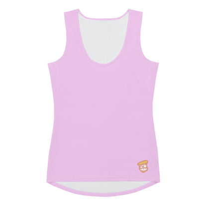 Swimming in Tulips Sweet Purple Tank Top Pink Logo