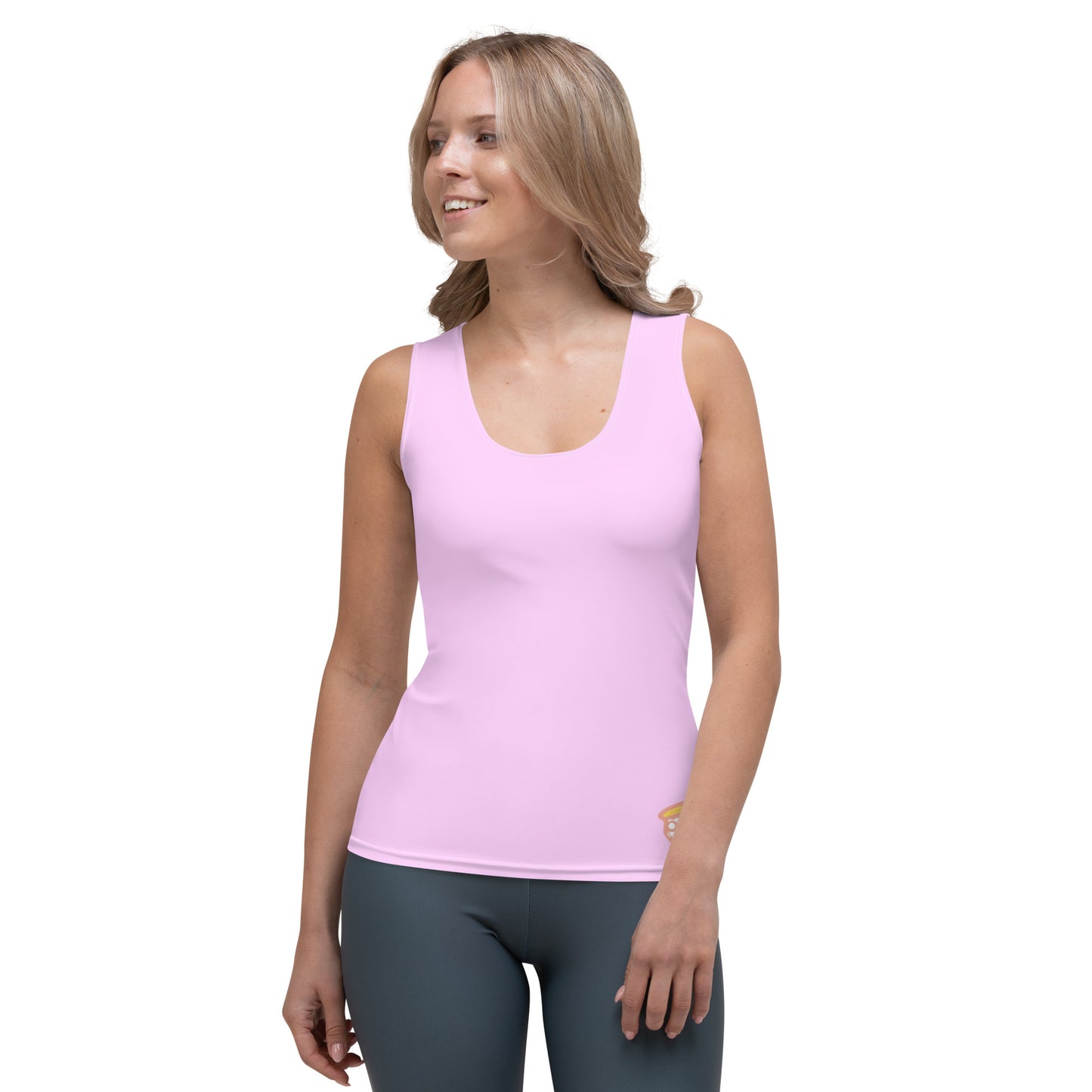 Swimming in Tulips Sweet Purple Tank Top Pink Logo