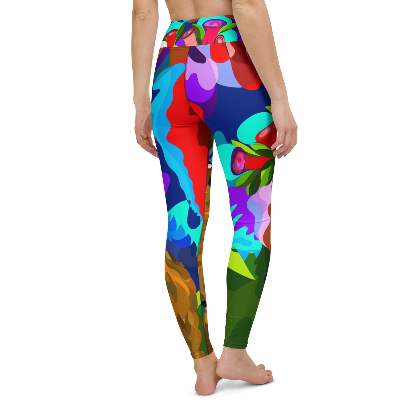 Swimming in Tulips Yoga Leggings