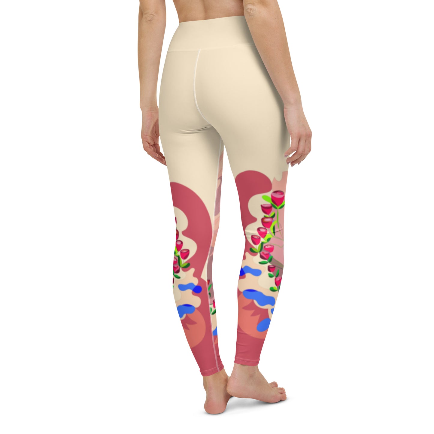 Creamy Dragon Yoga Leggings