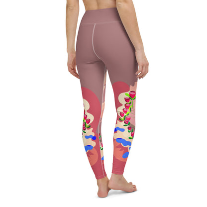 Chocolate Mauve Yoga Leggings