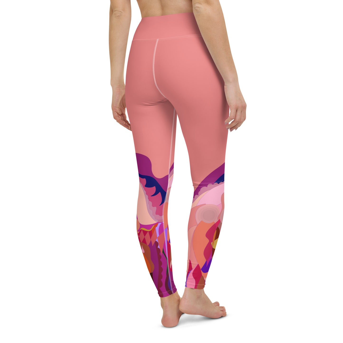 Salmon "Jubilee" Yoga Leggings