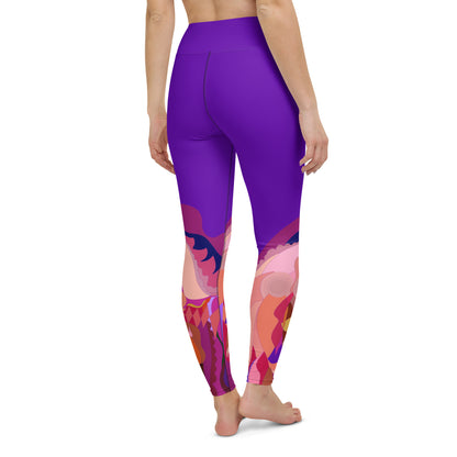 Purple Violet "Jubilee" Yoga Leggings