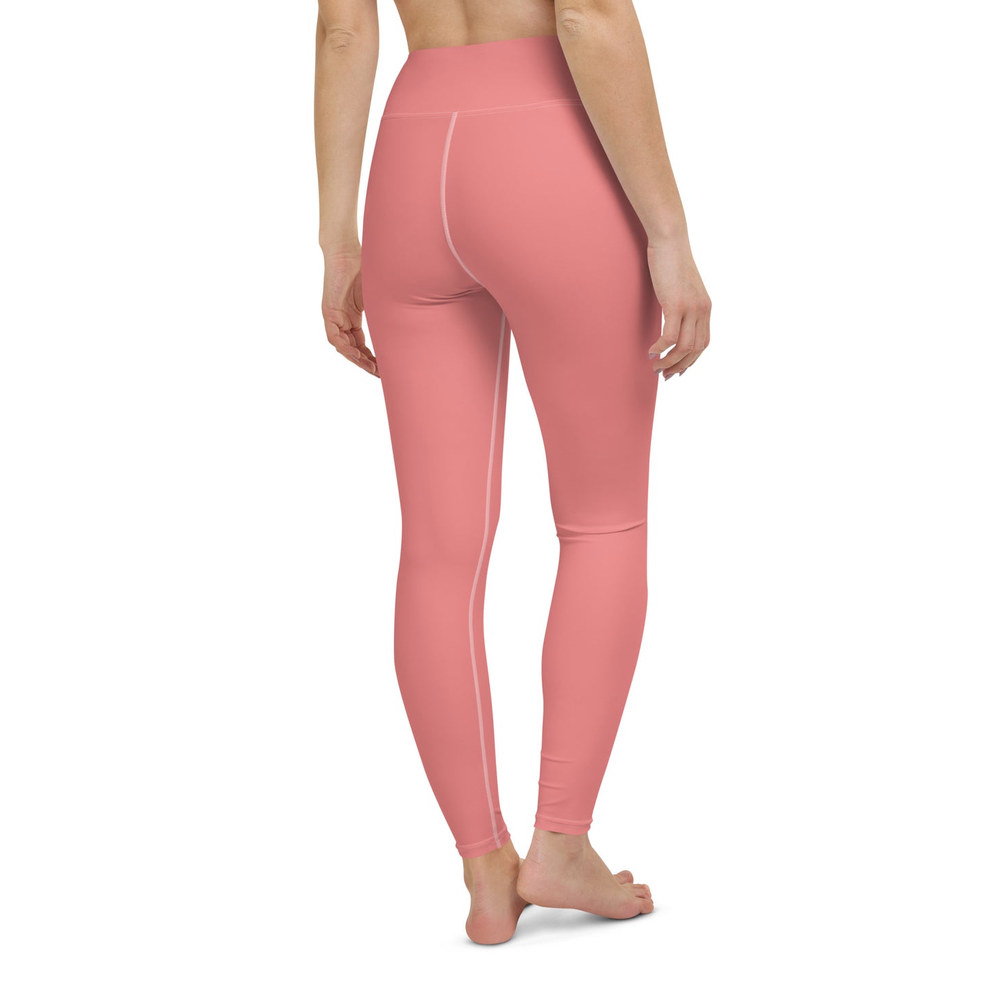 Salmon "Jubilee" Yoga Leggings (Solid Color)