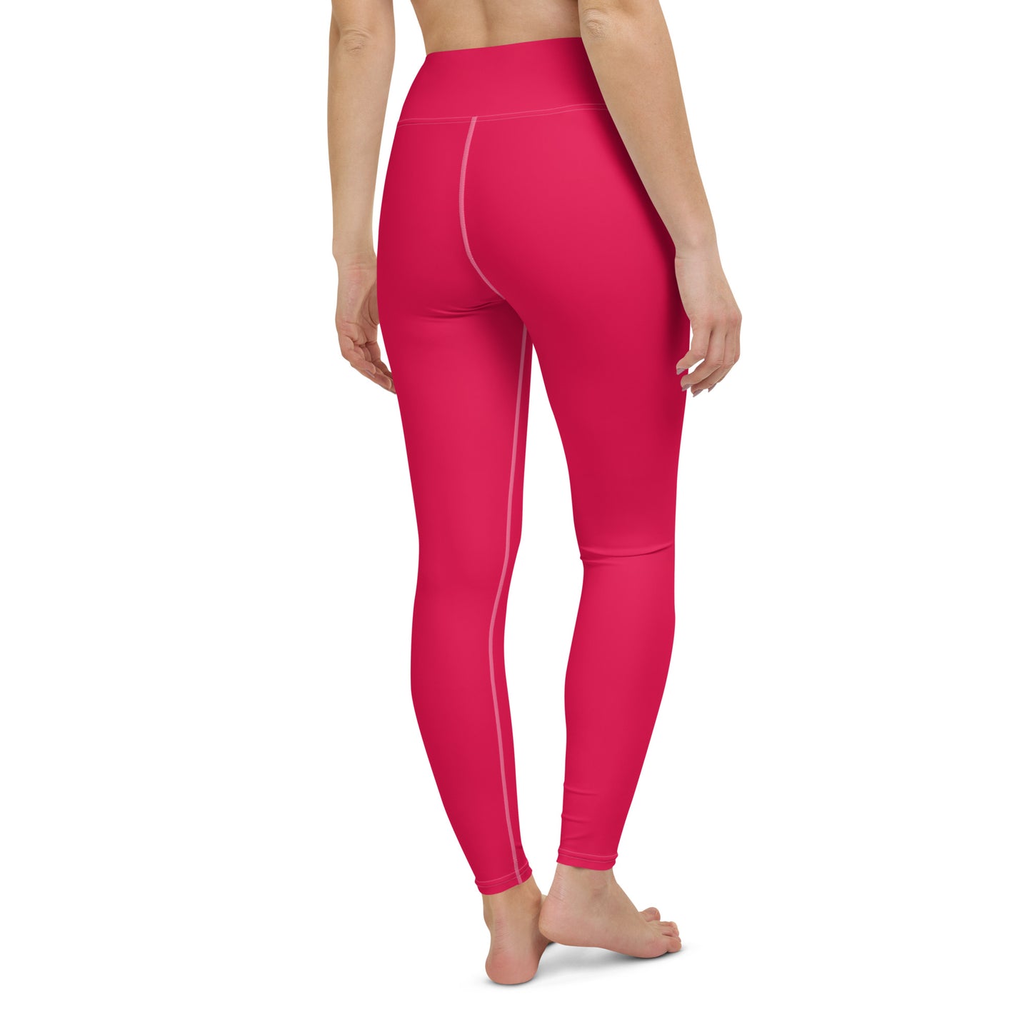 Valentine Pink "Jubilee" Yoga Leggings (Solid Color)