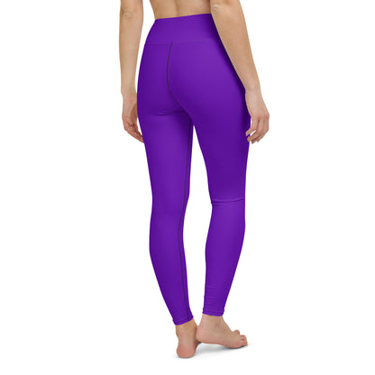 Purple Violet "Jubilee" Yoga Leggings (Solid Color)