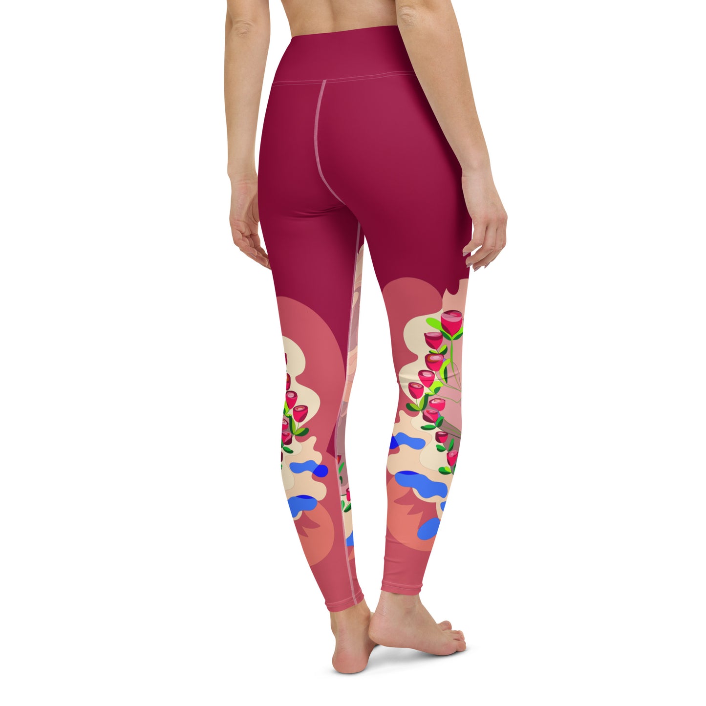 Cranberry Dragon Yoga Leggings