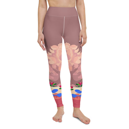 Chocolate Mauve Yoga Leggings