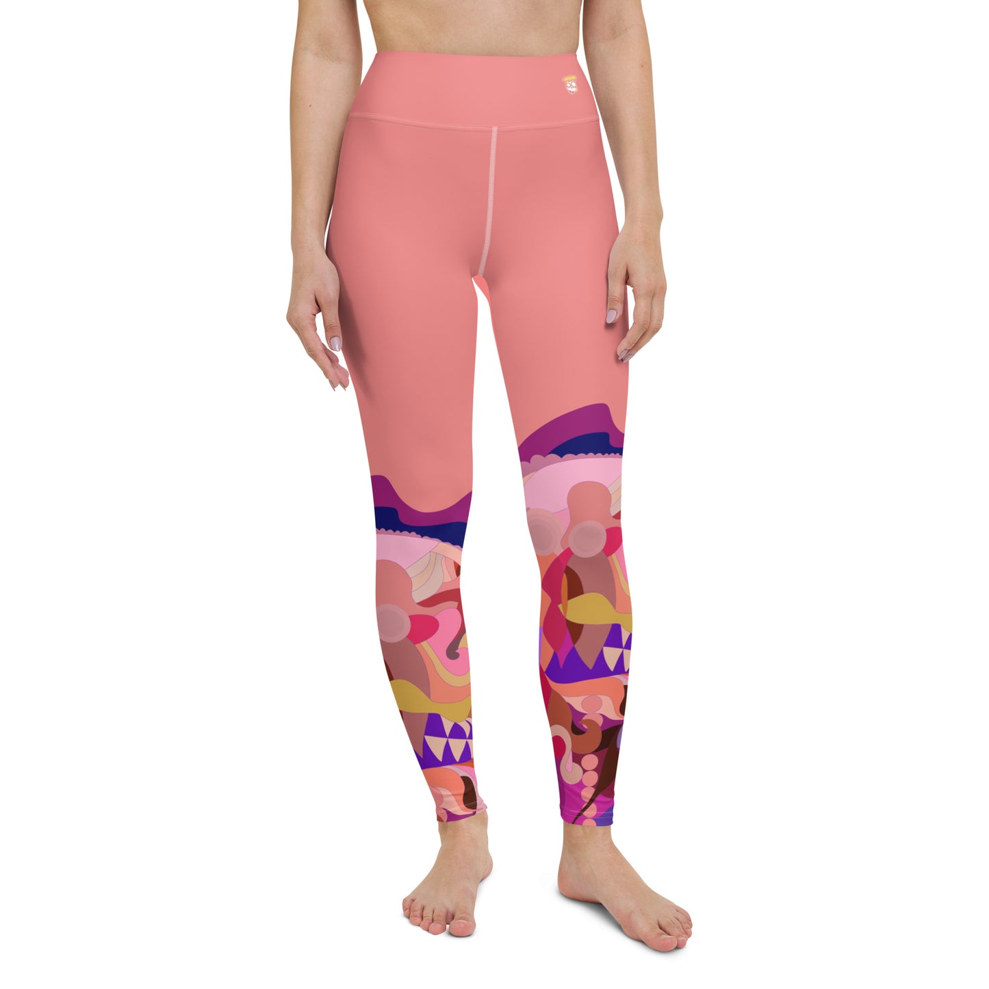 Salmon "Jubilee" Yoga Leggings