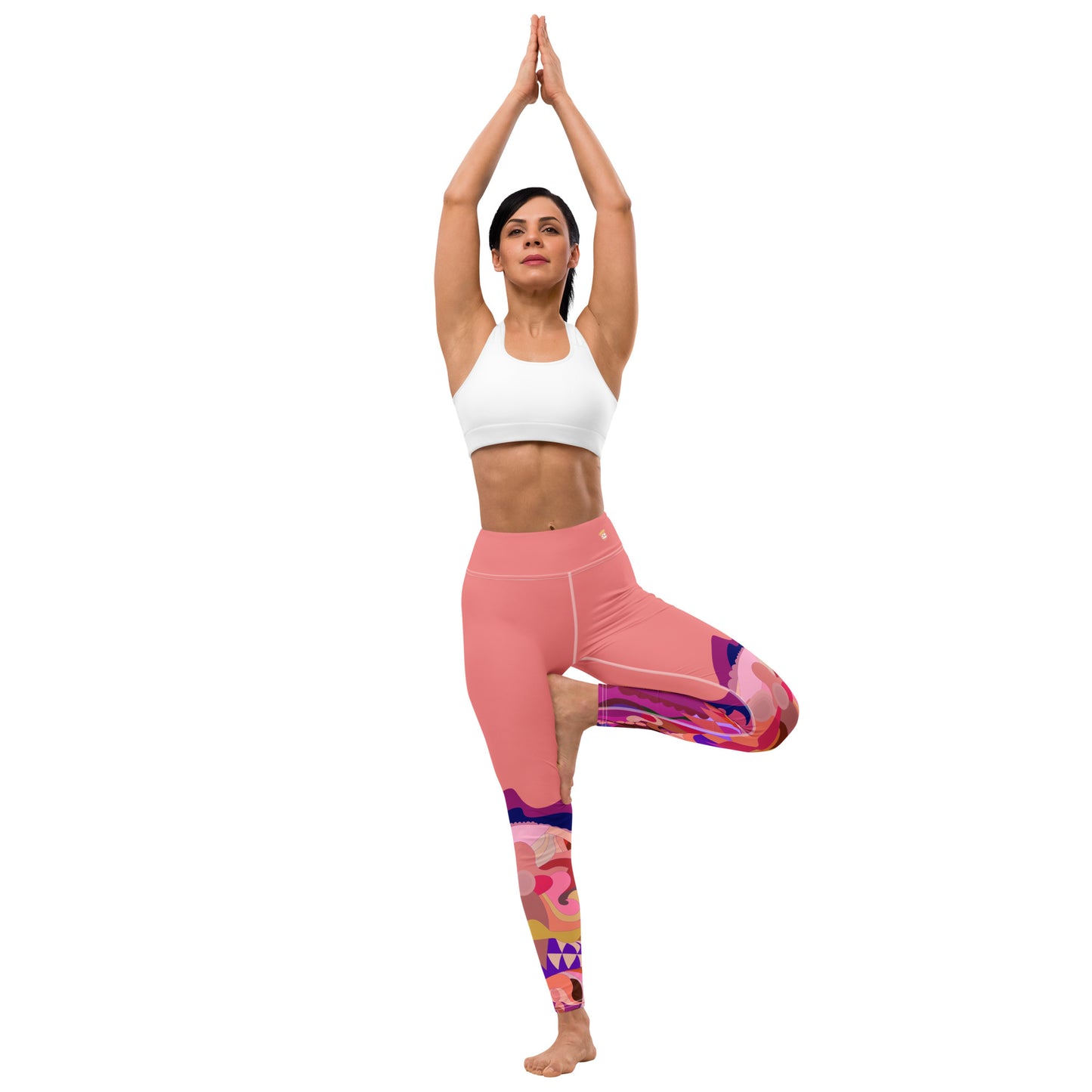 Salmon "Jubilee" Yoga Leggings