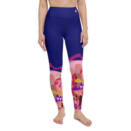 Navy Blue "Jubilee" Yoga Leggings