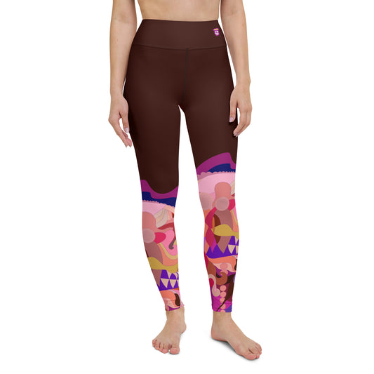 Deep Brown "Jubilee" Yoga Leggings