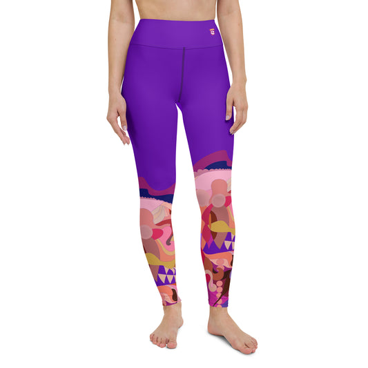 Purple Violet "Jubilee" Yoga Leggings