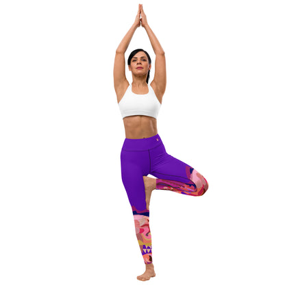 Purple Violet "Jubilee" Yoga Leggings