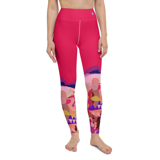 Valentine Pink "Jubilee" Yoga Leggings