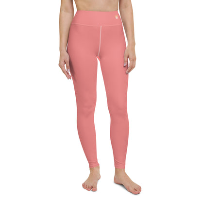 Salmon "Jubilee" Yoga Leggings (Solid Color)