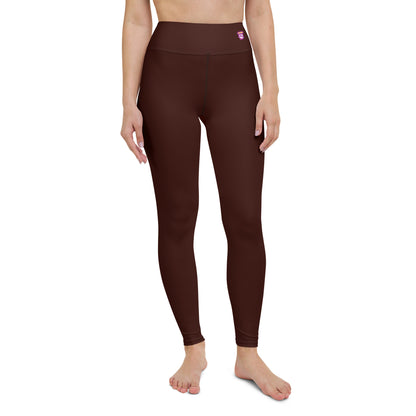 Deep Brown "Jubilee" Yoga Leggings (Solid Color)