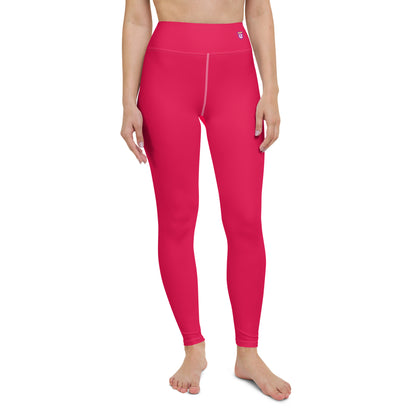 Valentine Pink "Jubilee" Yoga Leggings (Solid Color)