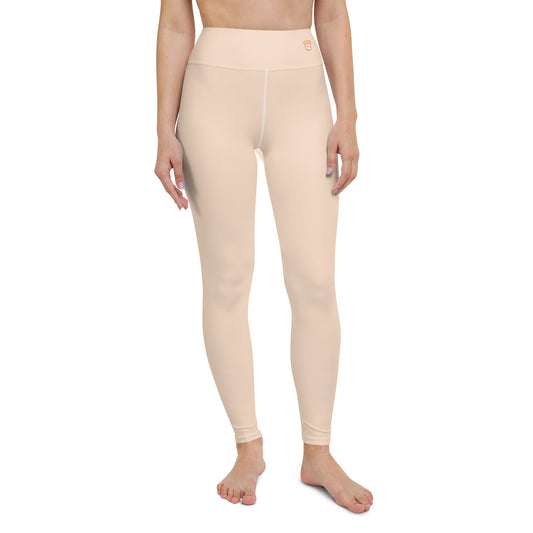 Almond Cream "Jubilee" Yoga Leggings (Solid Color)