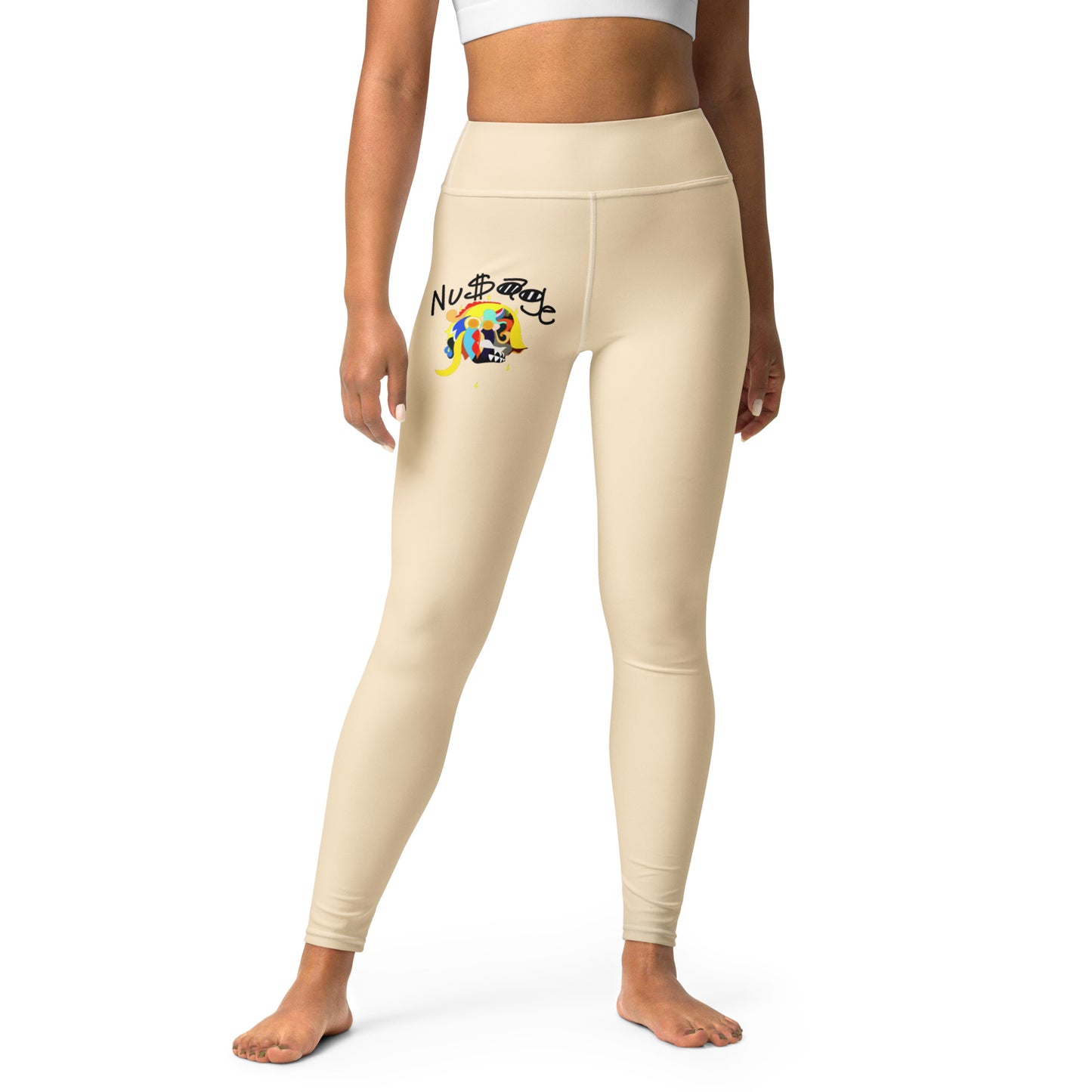 ‘’Pharaoh” Vanilla Cream Yoga Leggings