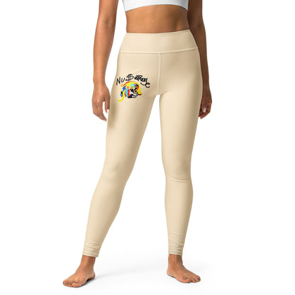 ‘’Pharaoh” Vanilla Cream Yoga Leggings