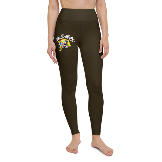 ‘’Pharaoh” Cinnamon Chocolate Yoga Leggings