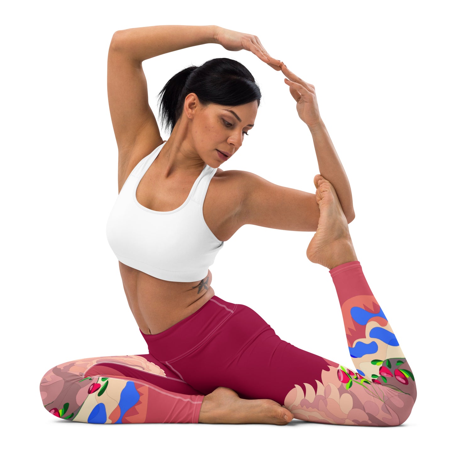 Cranberry Dragon Yoga Leggings